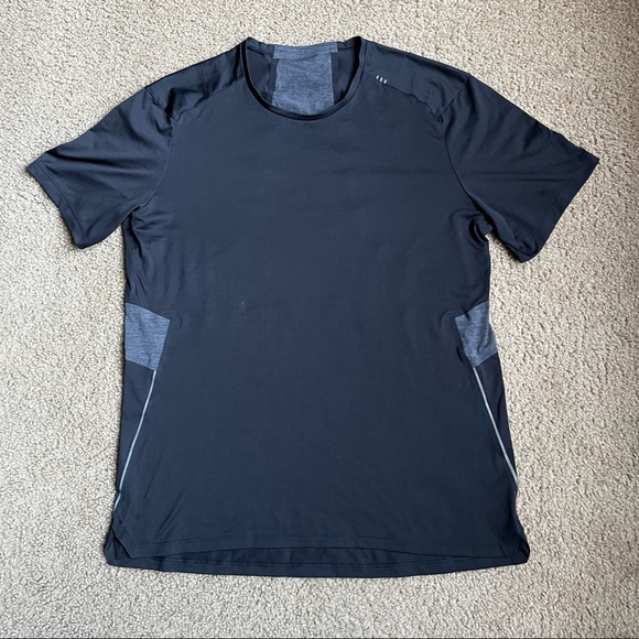 Lululemon Fast & Free Short Sleeve Sz M In Black / Obsidian - Picture 5 of 8